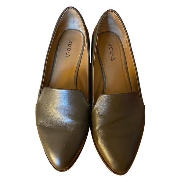 Kelsi dagger KDB victory green leather loafer size 8 - Picture 1 of 7